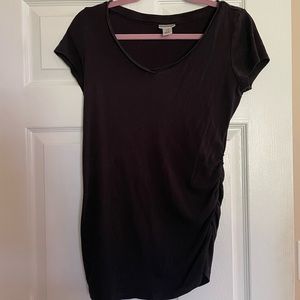 Maternity short sleeve black shirt